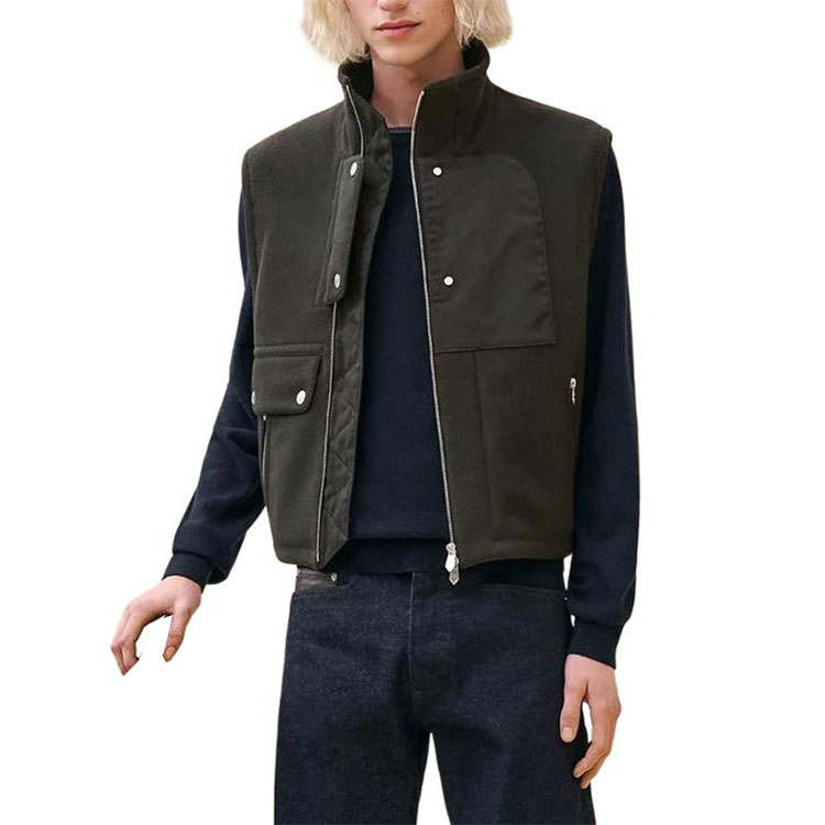 HERMES HERMES FW24 Vest Men's Army Green