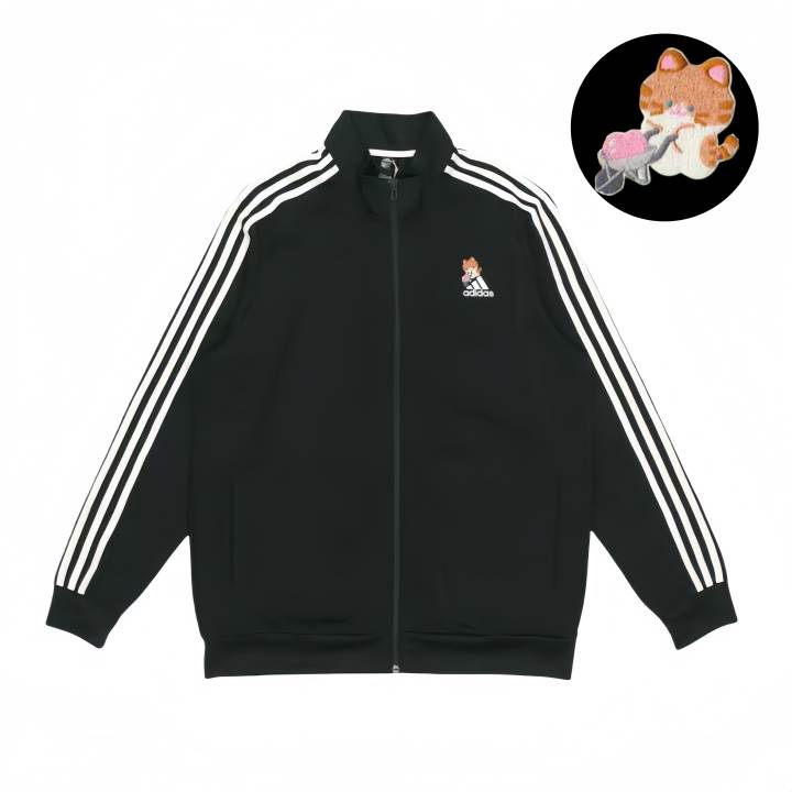 Adidas Adidas Jackets Unisex Black Stand Collar Moderate Pilot