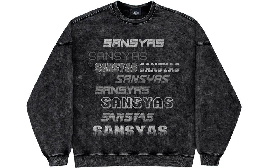 SANSYAS Sweatshirts Unisex Crew Neck Moderate Regular
