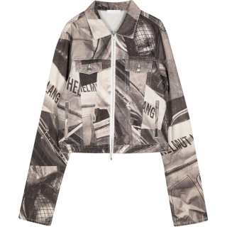 Helmut Lang car-print denim shirt jacket