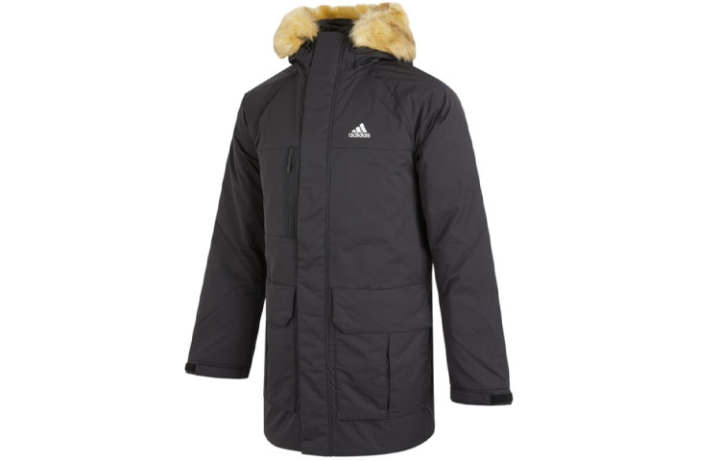 Adidas Adidas Down Jackets Men's Black Hooded Moderate Other