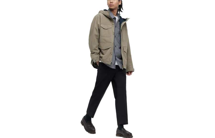 UNIQLO Windbreaker Jacket Unisex Dark Beige