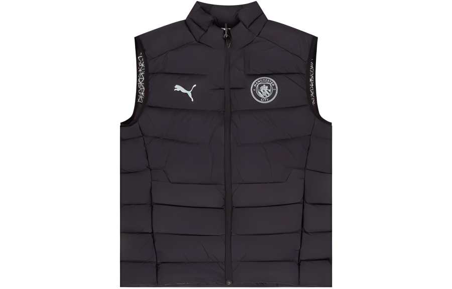 PUMA PUMA Vests Men's Black Stand Collar Moderate Other