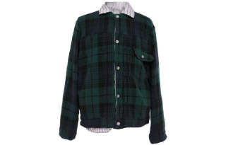 Sacai Jackets Men's Green Lapel Moderate Reversible