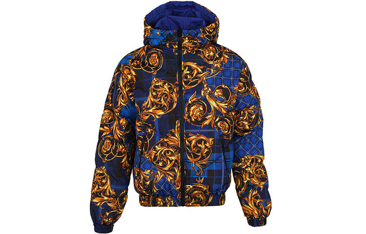 VERSACE JEANS COUTURE Down Jacket Men's Blue