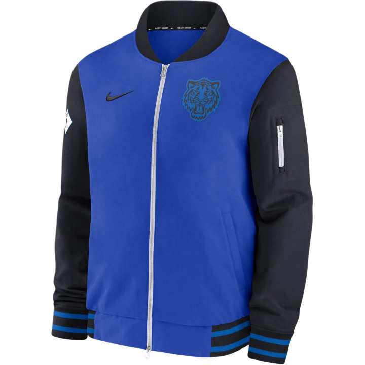 Nike Nike Detroit Tigers Authentic Collection City Connect Game Time Men's Nike Mlb Full Zip Bomber Jacket
