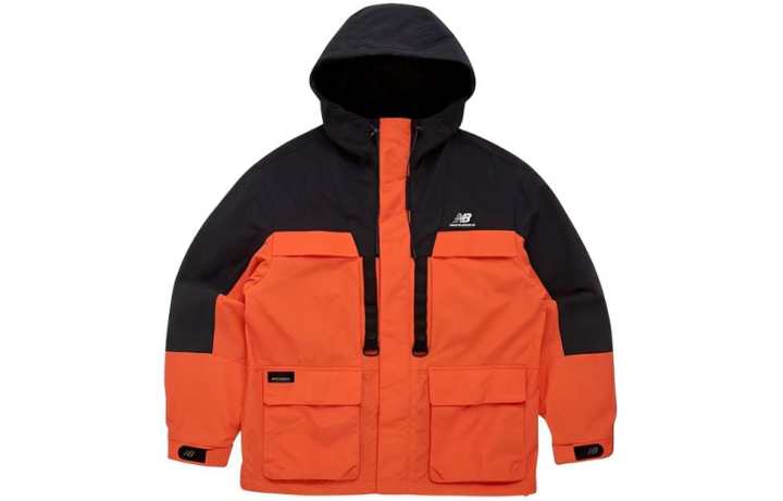 New Balance New Balance Waterproof And Windproof Windbreaker Jacket Men's Orange