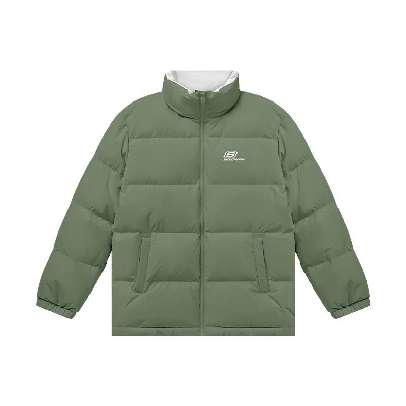 Skechers Sports League Collection Down Jacket Unisex Umber Green