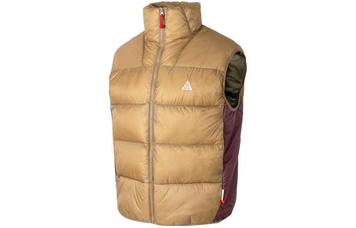 Nike Nike ACG Vests Men's Khaki Stand Collar Moderate Other