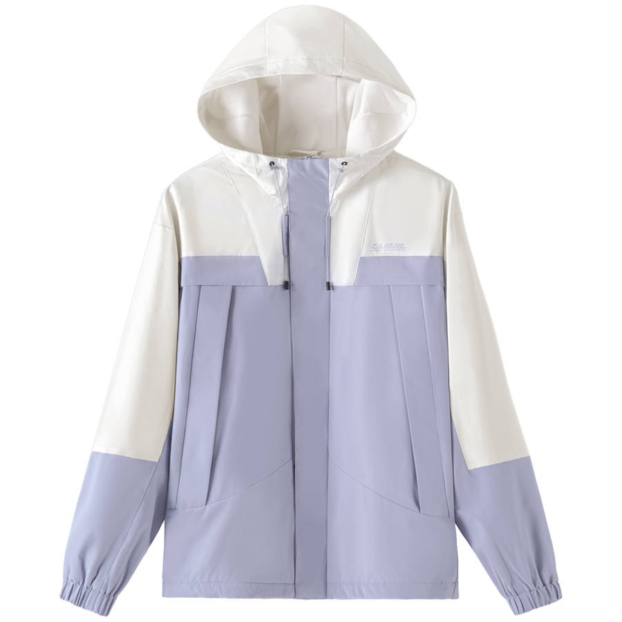 CAMEL Urban Function Series Contrast Color Hooded Fleece Lined Water Wind Snow Resistant Jackets & Coats Unisex