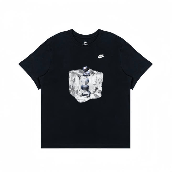 Nike Nike T Shirts Unisex Black Crew Neck Moderate Straight Fit