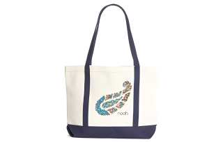 NOAH Cotton Canvas Tote Bag, Shopping Bag, Handbag Regular Unisex White