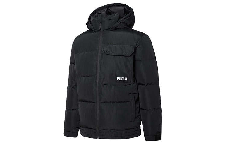 PUMA PUMA Down Jackets Men's Black Hooded Moderate Other