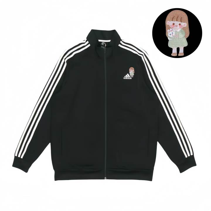 Adidas Adidas Jackets Unisex Black Stand Collar Moderate Pilot