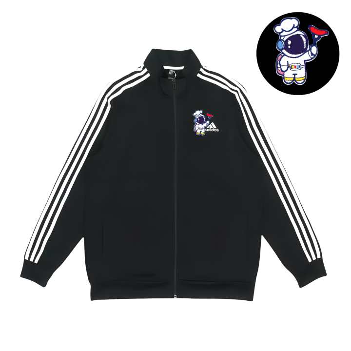 Adidas Adidas Jackets Unisex Black Stand Collar Moderate Pilot