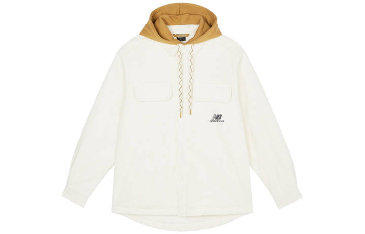 New Balance New Balance Puffer Jackets Men's White Hooded Moderate Other