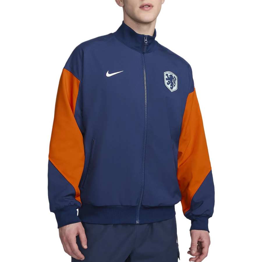 Nike Nike Dri FIT Sport Jackets & Coats Men's Vacuum Blue/Safety Orange/White