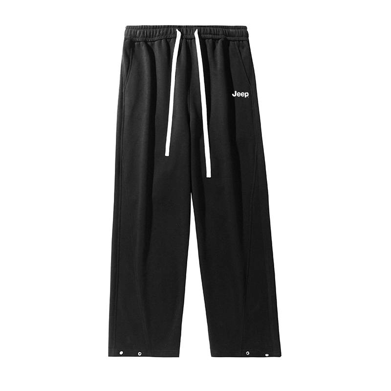 Jeep Knitted Sweatpants Unisex Moderate Straight Fit Pants