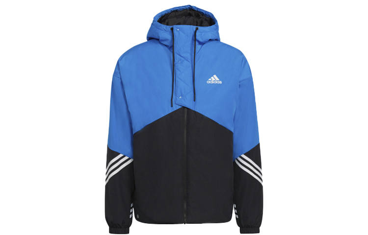 Adidas Adidas Puffer Jackets Men's Blue Hooded Moderate Other