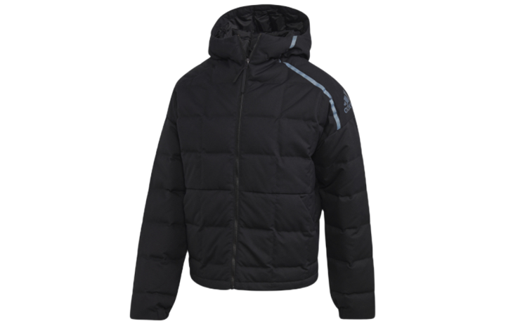 Adidas Adidas Down Jackets Men's Black Hooded Thickened Other