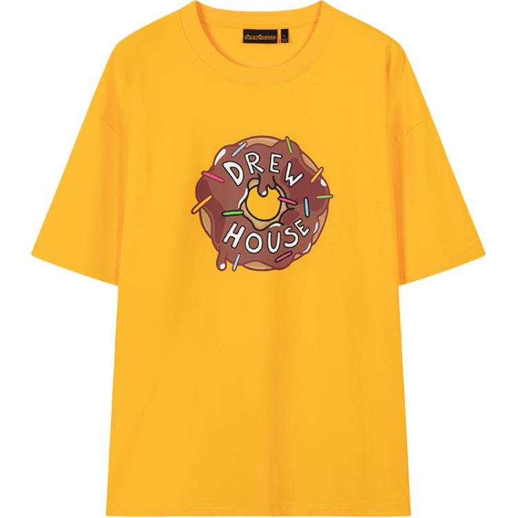 Drew House SS25 Donut Ss Tee Drew T Shirt Unisex Yellow