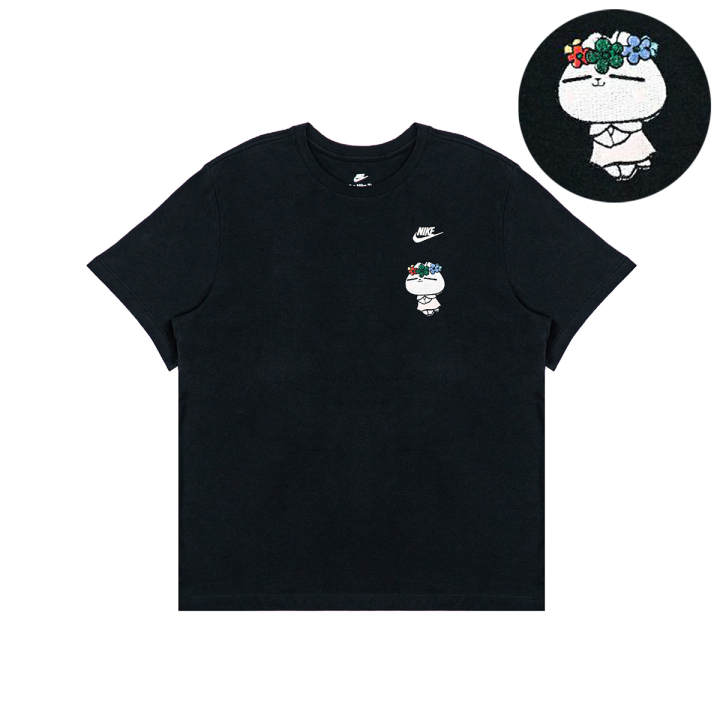 Nike Nike T Shirts Unisex Black Crew Neck Moderate Straight Fit