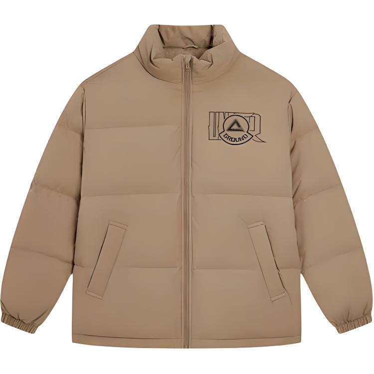PEAK Basketball Culture Collection Down Jacket Men's Pinecone Brown