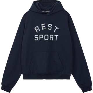 Rest&Recreation SS25 RS LOGO HOODIE Sweatshirt Men's NAVY/Marine Blue