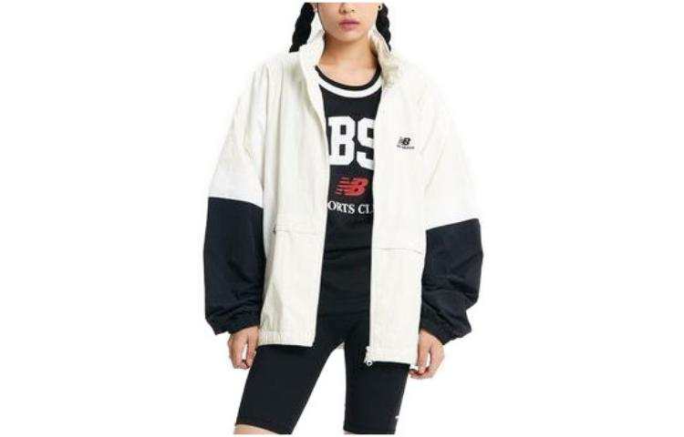 New Balance New Balance Jackets Unisex Ivory Stand Collar Moderate Other