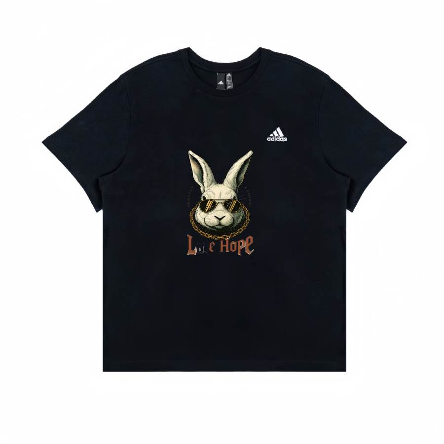 Adidas Adidas T Shirts Unisex Black Crew Neck Moderate Straight Fit