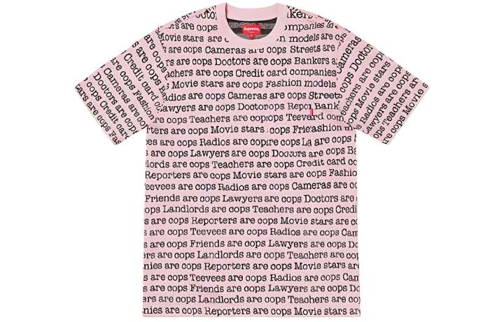 Supreme Supreme Cops Jacquard Pocket Tee