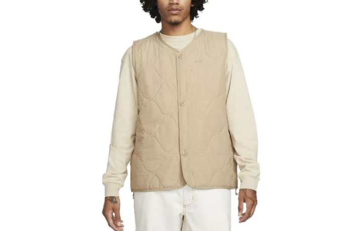 Nike Nike Vests Men's Khaki Crew Neck Moderate Other