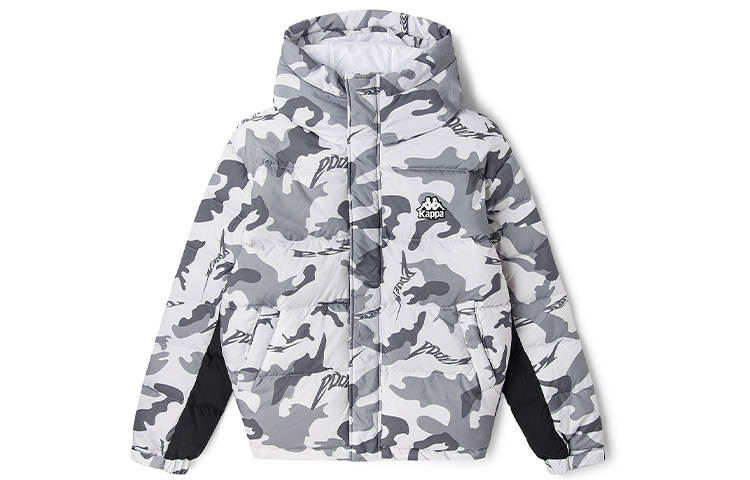 Kappa Kappa Camouflage Hooded Down Jacket Men's