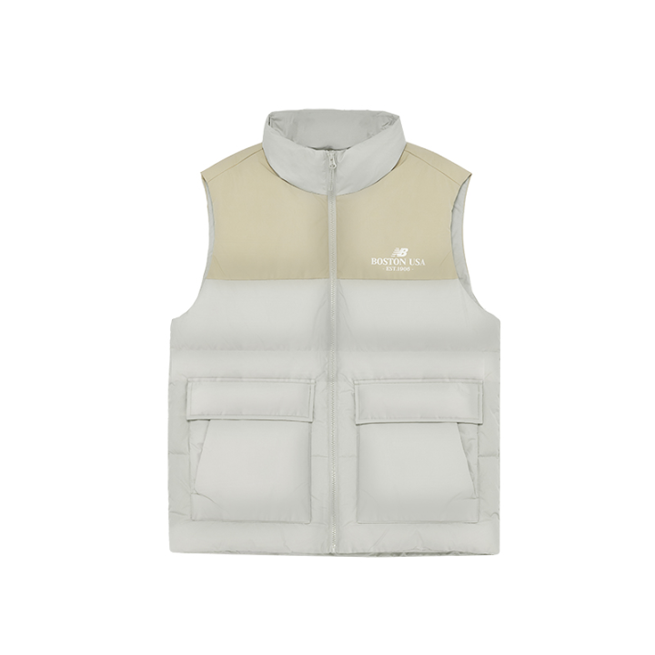 New Balance New Balance Down Vests Men's Khaki Stand Collar Thickened Other