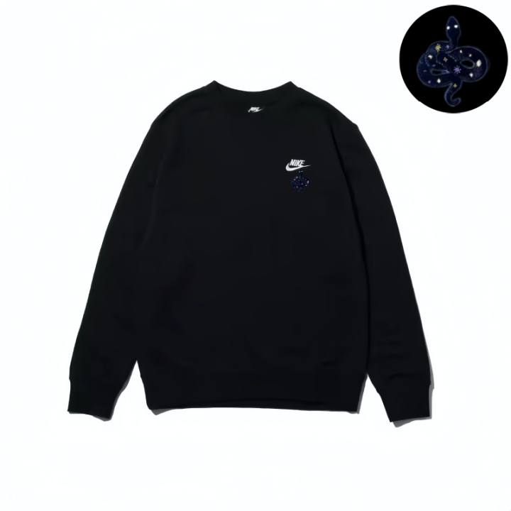 Nike Nike Sweatshirts Unisex Black Crew Neck Moderate Regular