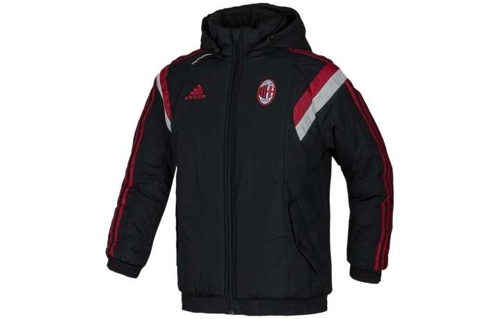 Adidas Adidas Stripes Hooded Puffer Jacket Men's Black