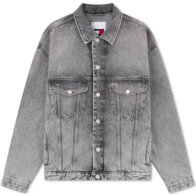 Tommy Hilfiger Denim Jacket Men's Dark Gray