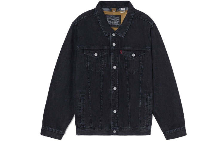 Levis Levis Down Jackets Men's Black Lapel Moderate Other