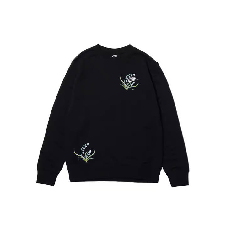 Nike Nike Sweatshirts Men's Black Crew Neck Moderate Regular