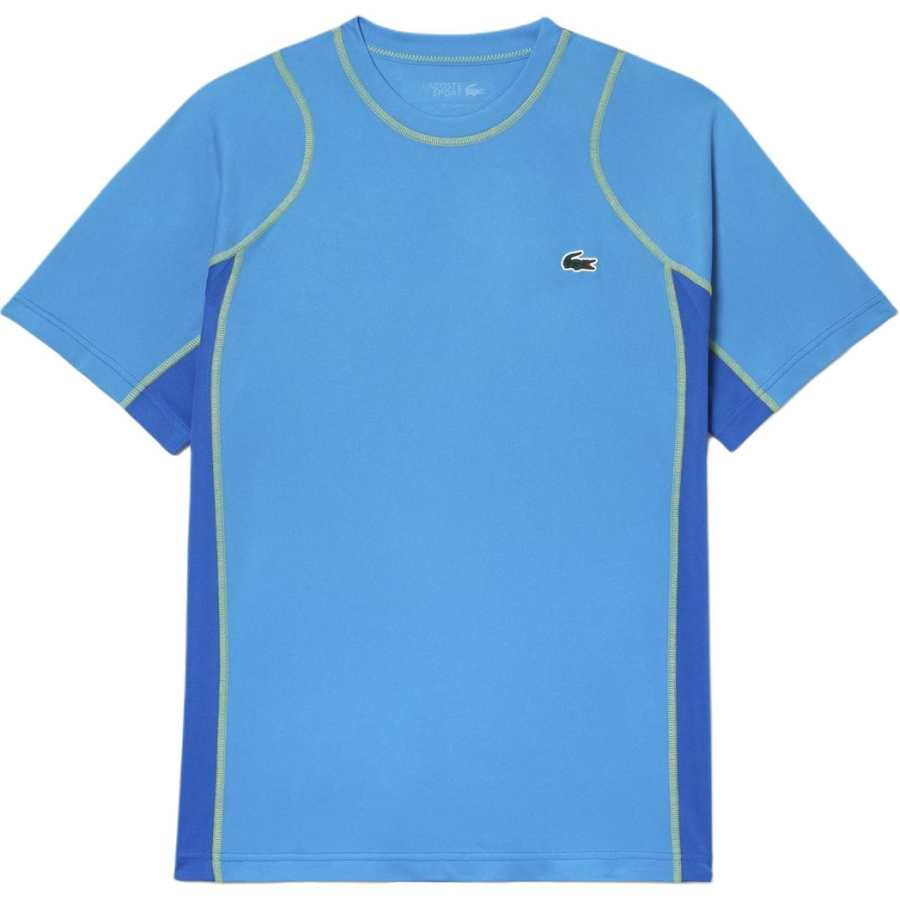 LACOSTE LACOSTE T Shirts Men's Blue Crew Neck Moderate