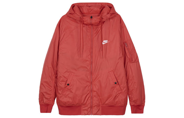 Nike Nike Puffer Jackets Men's Red Hooded Moderate Reversible