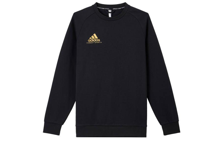 Adidas Adidas Sweatshirts Unisex Black With Gold Logo Crew Neck Moderate Other