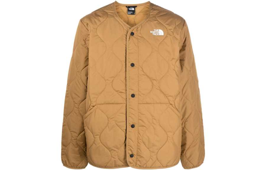 THE NORTH FACE Jackets Men's Gold Brown Crew Neck Moderate Other