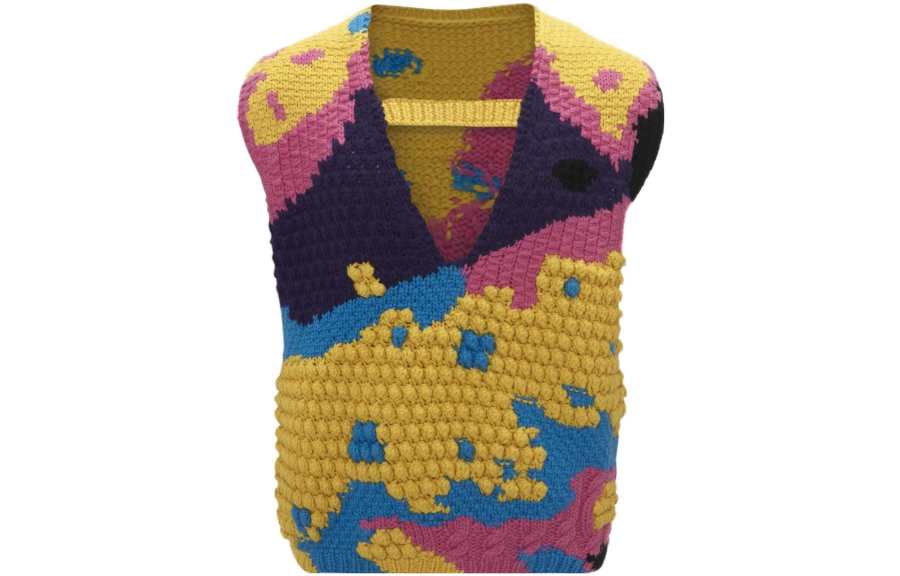 JW Anderson Panelled V-neck Knitted Vest