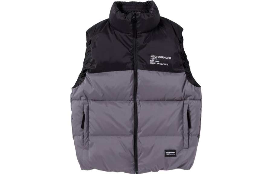 NEIGHBORHOOD Down Vests Men's Stand Collar Moderate Other