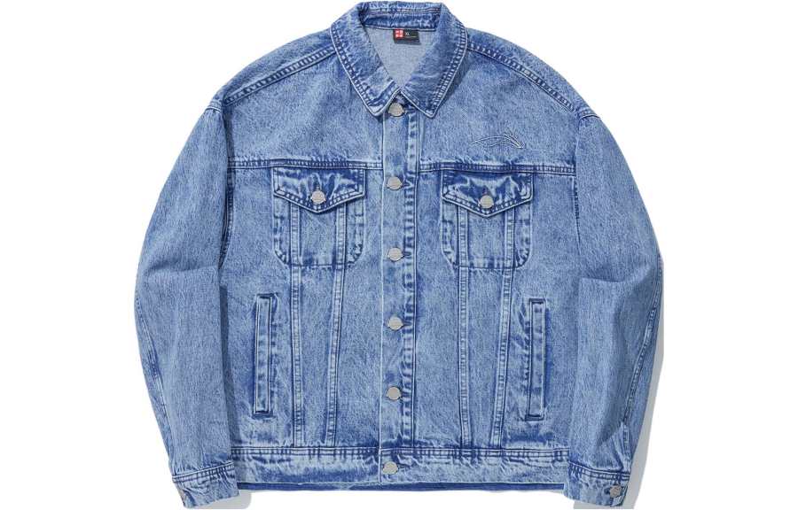 Li-Ning Li Ning Denim Jacket Men's Light Blue