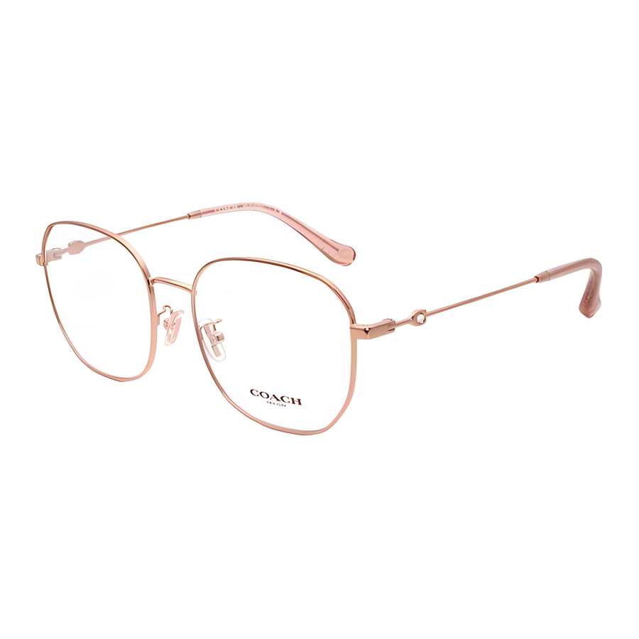 COACH COACH Square Eyeglass Frames Unisex Rose Gold