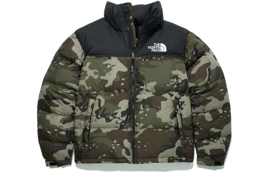 THE NORTH FACE 1996 Retro Novelty Nuptse Packable Jacket Khaki Camo Unisex Korea Version
