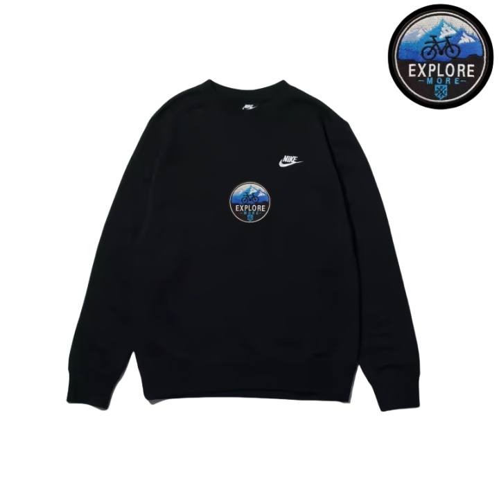 Nike Nike Sweatshirts Unisex Black Crew Neck Moderate Regular