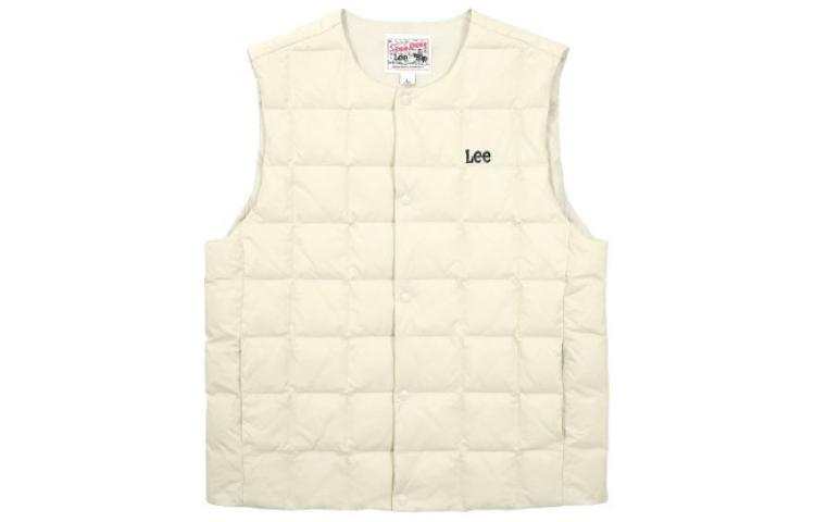 Lee Lee Vests Men's White Crew Neck Moderate Other